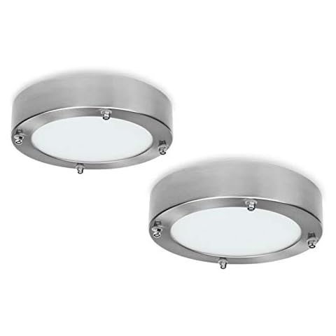 Plafonniers Smartwares en acier brossé Cover