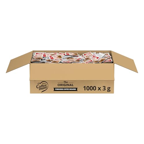 Nestle Coffee mate Coffee Creamer, Original, Non Dairy Powder Creamer Singles Packets, 3g Powdered Packets (Pack of 1000)