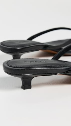 Madewell Women's The Chiara Kitten Heel Thong Sandal in Leather3