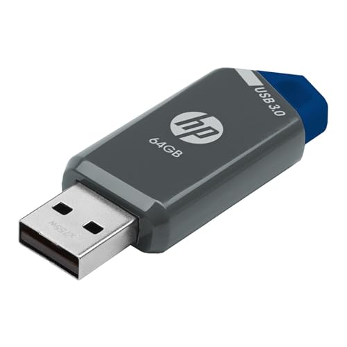 HP x900w USB 3.0 Flash Drive, 64GB, Gray/Blue - image 2