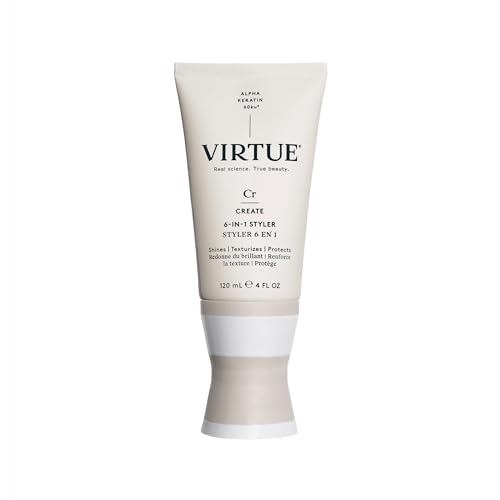 Virtue 6-in-1 Hair Styler, Styling Cream with Heat Protection, Safe for All Hair Types, Color Safe