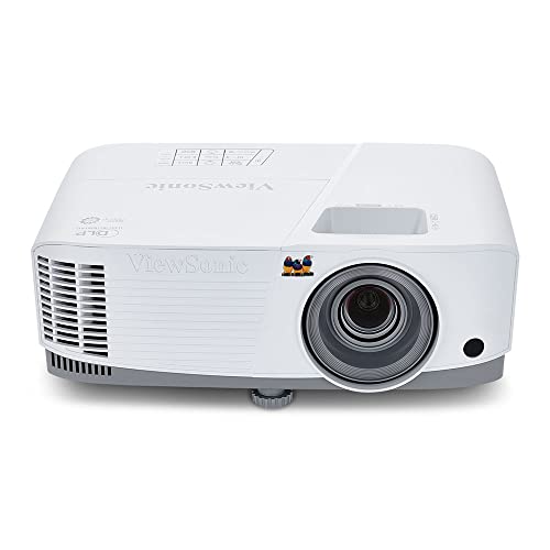 ViewSonic PA503W Vidéoprojecteur, 4000 ANSI Lumen, WXGA 1280x800, Contraste 22.000:1, Image jusqu’à 300 pouces, HDMI, Correction trapézoïdale verticale +/-40°, Haut-parleur 2W