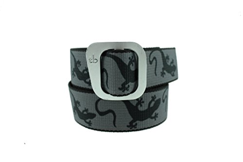 Thomas Bates Dakota Aluminum Slide Web Belt In Colorful Patterns (Desert Gecko Gray) #TOP6