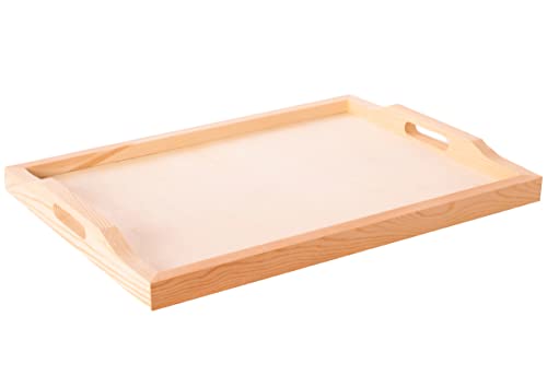 Bandeja madera de pino macizo 40x30x2,5cm.