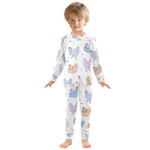 Pajama Sets Long Sleeve Top with Pants Cotton Soft Sleepwear 2 Piece Pjs Se4