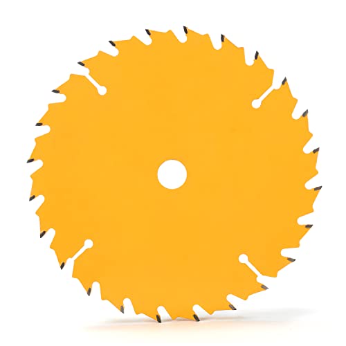 Motorhead 6-1/2-Inch 24-Tooth Fast Framing Tungsten Carbide Tip Circular Saw Blade, Thin Kerf, Non-Stick, Corrosion-Resistant, 5/8” Arbor, Universal: Corded & Cordless, 24T, Usa-Based Support #TOP3