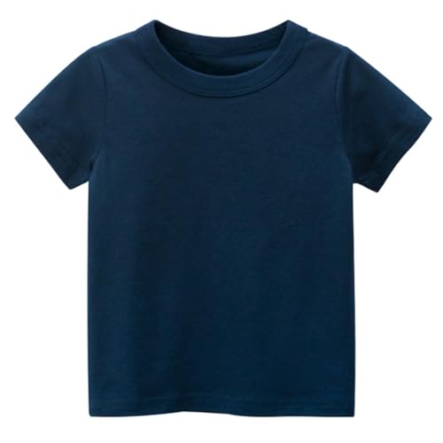 4-Pack Toddler Boys T-Shirts Solid Color Short Sleeve Tees Summer Crewneck Tops3
