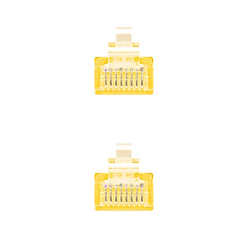 Cable de red Ethernet UTP Cat6 RJ45 0.5 metros amarillo miniatura 3