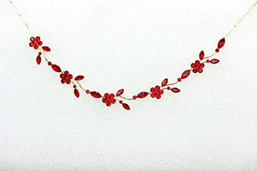 Image of Faship Gorgeous Rhinestone Crystal Floral Necklace Earrings Set
