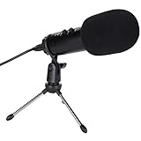 T osuny Micrófono de Condensador, micrófono USB para Canto Profesional, para Estudio de grabación Estaciones de Radio Grabaciones Individuales Chat Live Boardcast