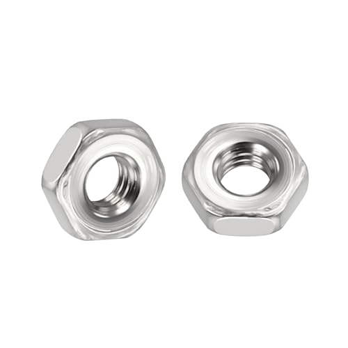 Kozelo 50 écrous hexagonaux M1.2-0.25 acier inoxydable 304