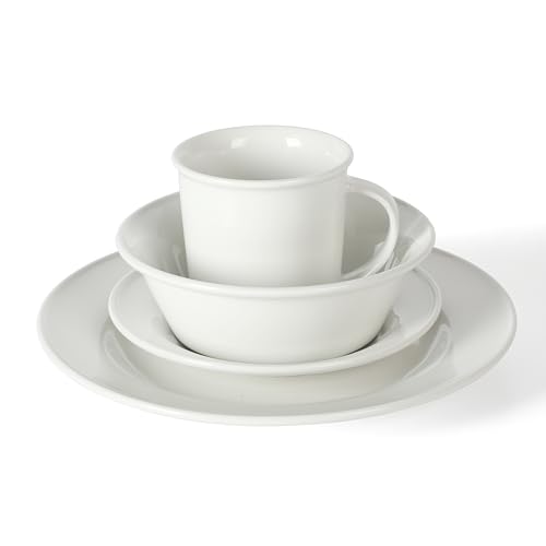 Martha-Stewart-Cliffield-High-Fired-16-Piece-Porcelain-Chip-and-Scratch-Resistant-Plates-Bowls-and-Mugs-Dinnerware-Set-Service-for-4-White Martha Stewart Cliffield High Fired 16 Piece Porcelain Chip and Scratch Resistant Plates Bowls and Mugs Dinnerware Set Service for 4 White