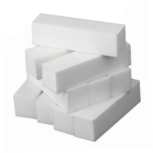 Homoyoyo 20 piezas Bloques de Esponja para Uñas Limas y Pulidores de Mano Herramienta Compacta para Manicura y Pedicura Casa y Salón Esponja Densa con Caras Abrasivas para Uñas Acrílicas y