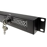 PROTECTION VERROUILLABLE - Panneau de sécurité 1U avec ouverture à charnière verrouillable et 2 clés fournies pour protéger les panneaux de contrôle contre les manipulations non autorisées et les dommages accidentels