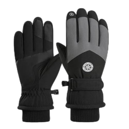 Winglosアウトドアグローブ 防寒手袋【あったか裏起毛】手袋 スマホ対応 撥水加工 スポーツグローブ バイクグローブ 防寒グローブ 夜間活動 保温 手袋 厚手 裏起毛 防水 防風 滑り止め 紛失防止結び付け 登山 サイクリンググローブ 釣り スキー 通勤 通学 作業 冬用 男女兼用 フリーサイズ ブラックのサムネイル