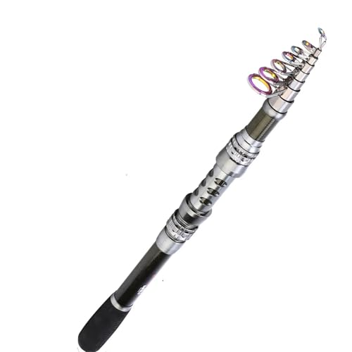 EKalgretrA Cañas de Pesca Surfcasting Caña de Pescar de 1,8 m-3,30 m, caña de Pescar telescópica de Carbono, cañas de Pescar de Cuerpo metálico, caña de Pescar de Agua Salada de mar(3.0meter)