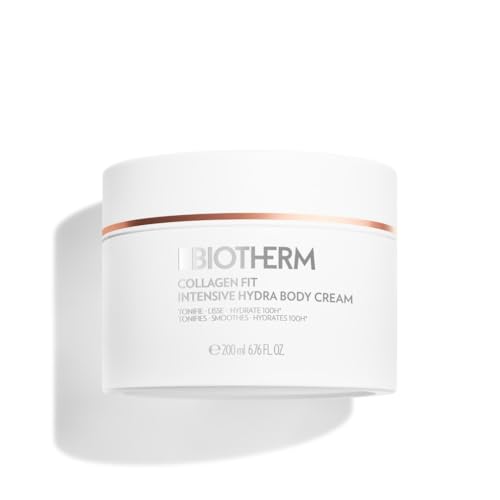Biotherm Collagen Fit Body, Crema Corporal Reafirmante, Para Todo Tipo de Piel, Hidratación Intensa, Enriquecida con Biotech Plankton y Cafeína, 200 ml