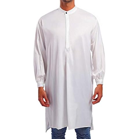 JPDD Spring Autumn Solid Colour Stand Collar Pullover Clergy Robe Adults Pulpit Anglican Priest Vestments Clergy Adults Liturgical Vestment Preacher Altar Pulpit Priest Robe Unisex Men Women Cover