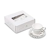 GMUNDNER KERAMIK Espresso for You Gourmet Kaffeeset Graugeflammt Geschirr, handgemacht in Österreich