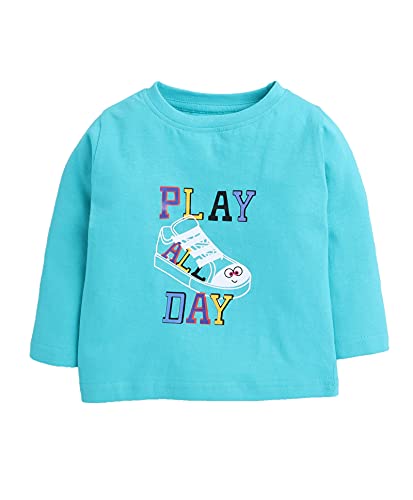 Image of MINITATU Baby-Boy's Animal Print Regular Fit T-Shirt