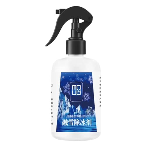 Fast-Acting Ice Melting Spray for Windshields, 300ml De Icer for Car Windshield Spray, Deicer Spray for Car Windshield, De Icer for Car Windshield, Windshield Defroster Spray - Fast Snow Removal