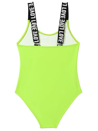 Girl's Swimsuit One Piece Swimwear Adjustable Shoulder Straps2