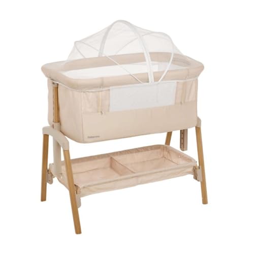 Berço Co-Leito Colin Pérola Portátil, 7 Alturas Ajustáveis, Cesto Amplo, Antirrefluxo, para Bebês de 0 a 6 Meses até 9 kg – Galzerano