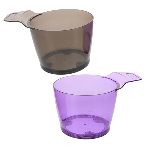 FONDOTIN 2piezas Cuenco Para Tinte Cabello De Plástico Cuencos Para Tintes Teñir Aplicar Tratamientos Con Aceite Herramientas Para Peluquería Para Salón De