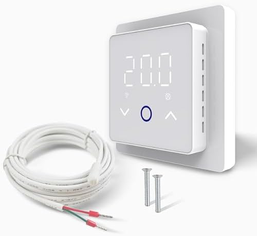WiFi Smart Thermostat for Electric Underfloor Heating, Wireless R...
