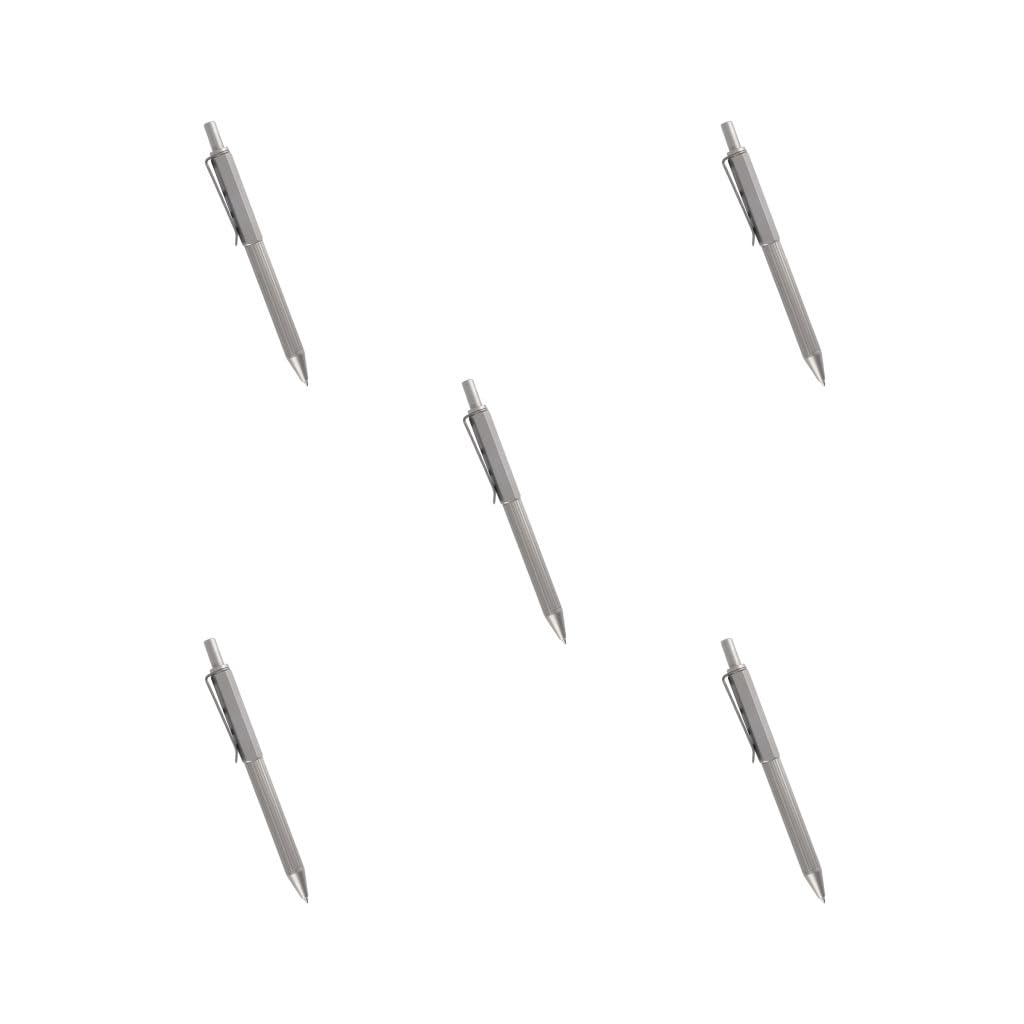 Druckkugelschreiber Titanlegierung Kugelschreiber für Schreibschule (5 Set)