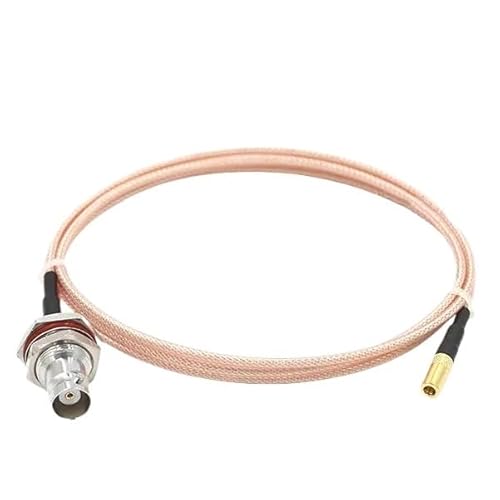 BNC �I�X - SSMB �I�X ���X �R�l�N�^�����R�[�h �s�O�e�[���ᑹ�� RG316 �P�[�u��(BNCF-SSMBF,2m)