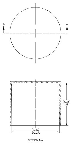 Image of Caplugs SC-2-1 /4 SC Series - Plastic Sleeve Cap for Tube Ends, 20 Pack, Red LD-PE, 2.250 inch W x 0.88 inch L Threaded and Non-Threaded Tubing, Rods, Masking, Painting, Plating, Grit-blasting (99394793)