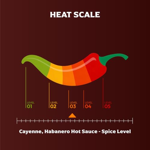 Image of Hook & Arrow Cayenne Habanero Hot Sauce - Low Sugar Louisiana Style Garlic Pepper Sauce - Medium Spice Red Hot Sauce - Gluten-Free, Vegan, Paleo (5 fl oz, 30 servings)