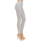 EttelLut Cotton Spandex Basic Leggings Pants-Jersey Full/Capri Regular/Plus Size
