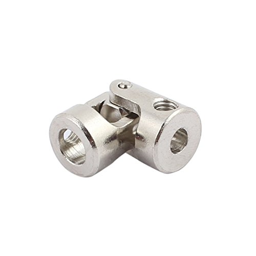 Image of uxcell 4mm to 6mm Inner Dia Rotatable Universal Steering Shaft U Joint Coupler