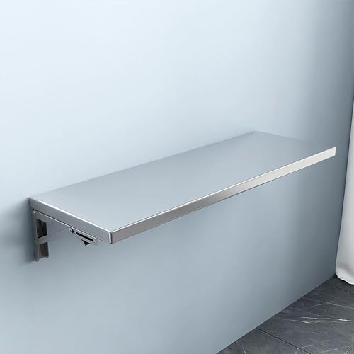 Foldable Stainless Steel Wall-Mounted Table - Compact Folding Table for