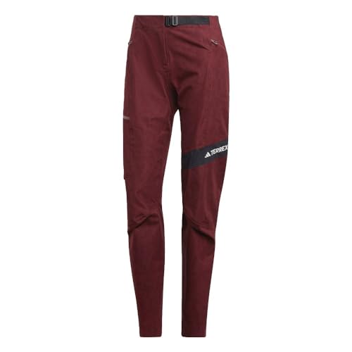 Adidas Terrex TECHROCK Primeknit Rain.RDY - Women's Trousers, Shadow Red, Size L