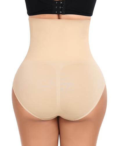 Image of Werena Tummy Control Shapewear for Women High Waisted Body Shaper Panties Slimming Girdle Shaping Briefs