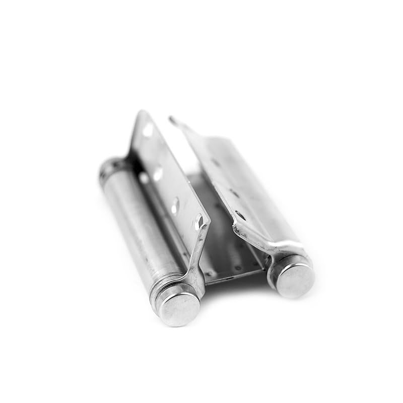 Bisagras de resorte de doble acción de 3 a 5 pulgadas for puerta, de acero inoxidable, for muebles de cafetería y estilo occidental. Bisagra plegable(4 pulgadas)