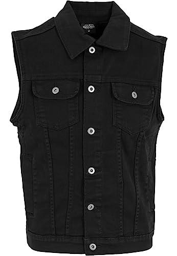 Urban Classics Gr. S Herren Denim Vest TB 514 Regular Fit - Schwarz...