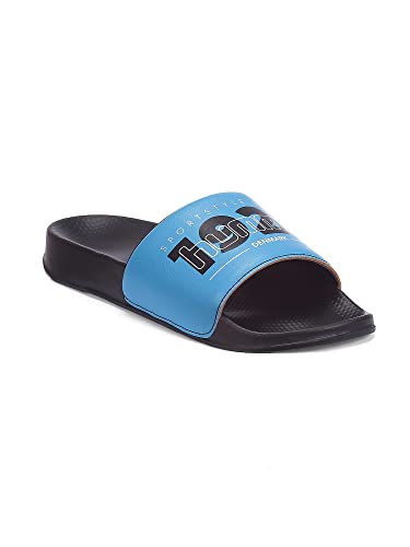 Image of hummel TREFF MEN SLIDERS Comfortable Cushioned Sole Arch Support Durable Lightweight Flexible Trendy Style Flip flops and Slippers Slides for Men Daily use Chappal