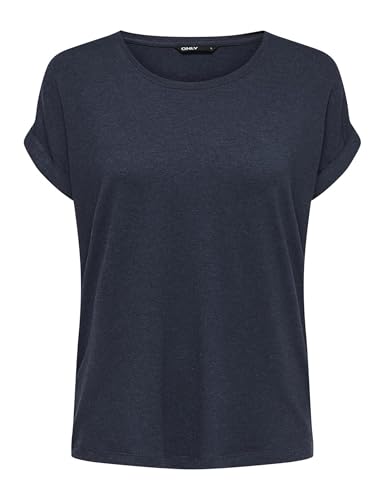ONLY Damen ONLMOSTER 4 Pack S/S TOP JRS, Kurzarm T-Shirt, Navy Blazer 1,L