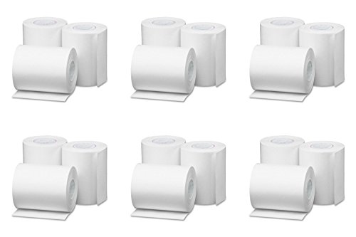 Thermal Paper Roll, 2-1/4-Inch x 85-Feet, 3/Pack, White, 6 Packs