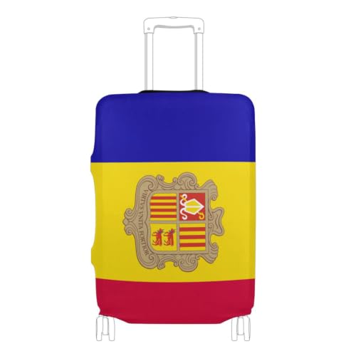 Drapeau d'Andorre housse pour éviter les rayures sur valise XL et sécuriser son grand bagage