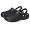 Crocs Unisex Via Lined Clogs Black Mens 7, Womens 9 Medium