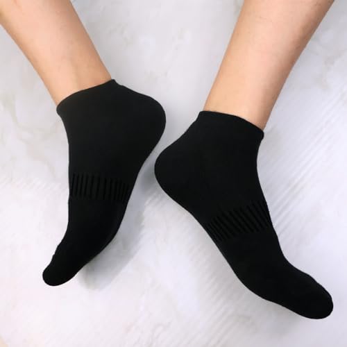 Mens Cushion Ankle Socks 4 Pack Low Cut Cotton Breathable Socks Size 10-13/13-154