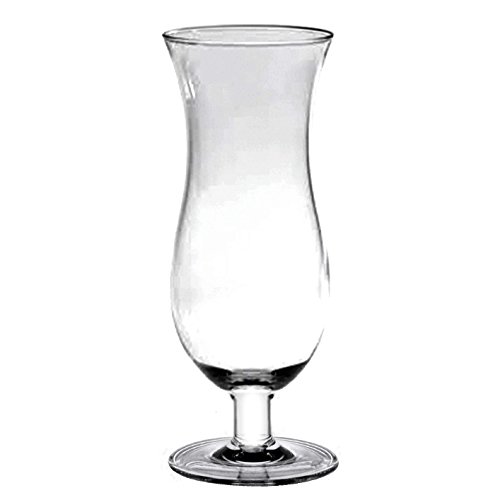 Thunder Group PLTHHC016C Hurricane Glass, 16 oz., 8"H, Polycarbonate, Clear, Pack of 12