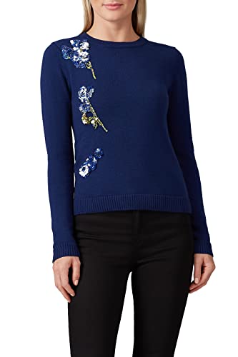 Rent The Runway Pre-Loved Navy Applique Sweater3
