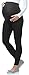 Produktbild Be Mammy Lange Umstandsleggings aus Viskose Leggings Blickdicht Damen, Maternity Clothing, Ideal für die Schwangerschaft BE-02 (Graphite, L)