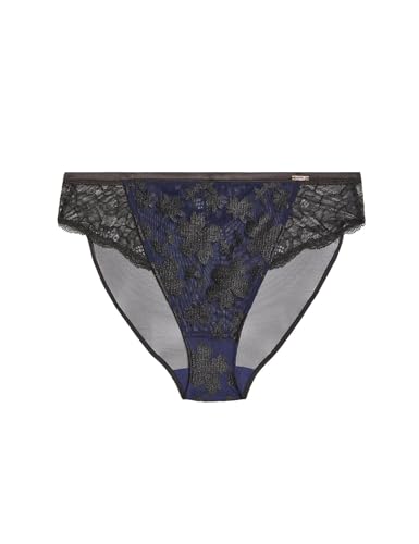 Image of Marks & Spencer Rosie Womens Polyamide Blend Embroidery High Rise High Leg Knicker
